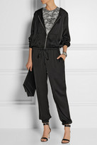 Thumbnail for your product : Clu Hooded satin jumpsuit