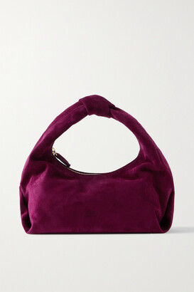 KHAITE Beatrice Small Knotted Suede Tote