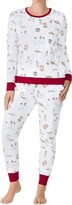 Thumbnail for your product : Bedhead Pajamas Crew + Jogger Set in Milk + Cookies