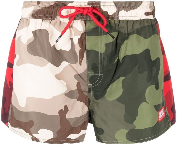 Diesel Camouflage-Print Swim Shorts - ShopStyle
