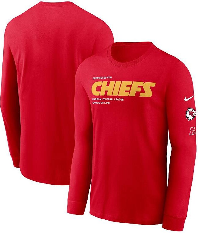 Men's Nike Red Kansas City Chiefs Play to Win Essential Long Sleeve T-Shirt