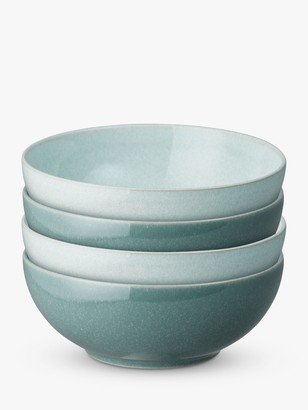 Denby Quartz Jade Stoneware Cereal Bowls