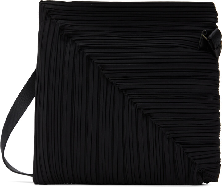 Pleats Please Issey Miyake Leaf Small Technical-pleated Cross-body Bag