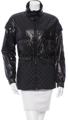 Chanel Quilted Leather-Trimmed Jacket