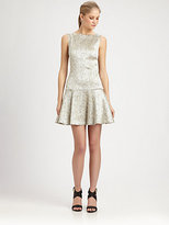 Thumbnail for your product : Alice + Olivia Lora Drop-Waist Pleated Dress