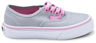 Vans Grey and Pink Authentic Trainers