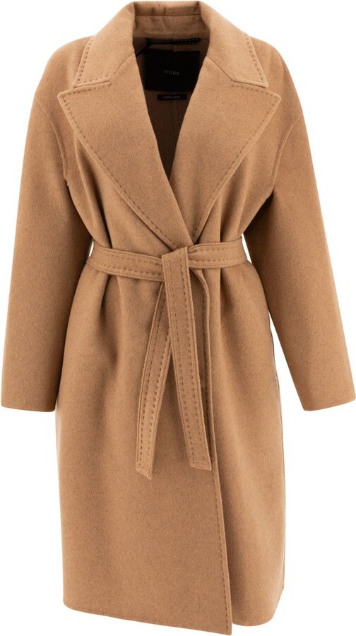 Max Mara Valle Straight Hem Belted Coat