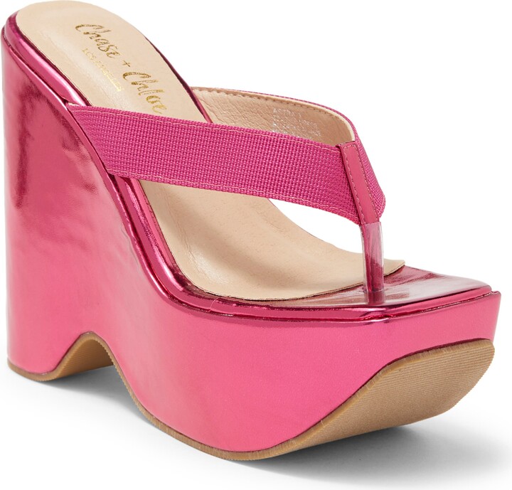 CHASE AND CHLOE Astra Platform Wedge Sandal ShopStyle