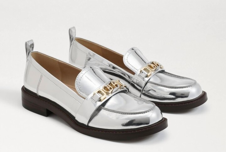 Sam Edelman Christy Loafer In Soft Silver