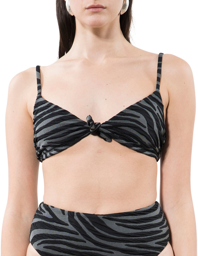front tie swimsuit top
