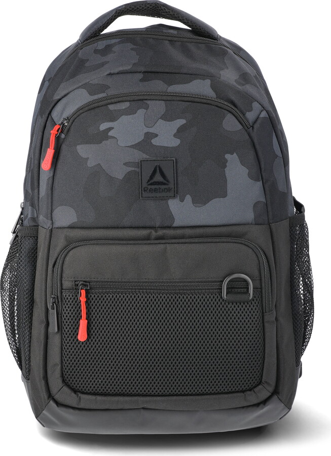 Reebok Unisex Ronan 18″ Laptop Backpack, Black Camo