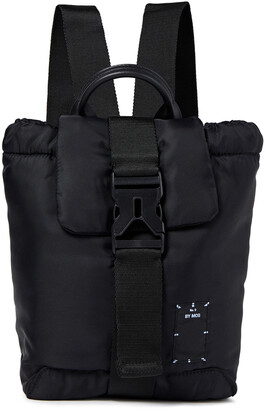 McQ Icon Zero Leather-trimmed Appliquéd Shell Backpack