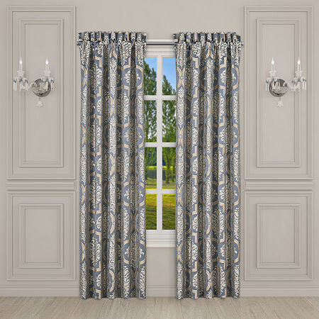 Queen Street Sondra Rod Pocket Energy Saving Light-Filtering Set of 2 Curtain Panel