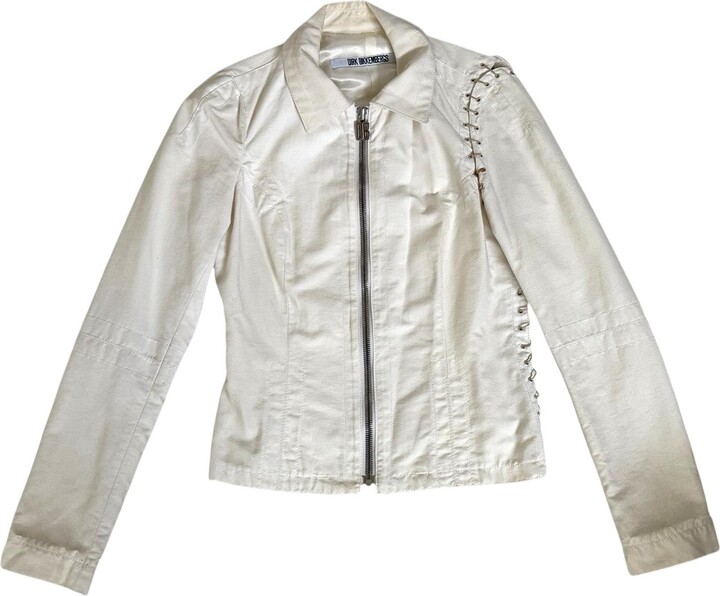 Dirk Bikkembergs Vintage White Cotton Jacket