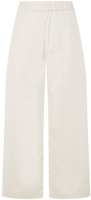 Topshop Faux leather cropped pants