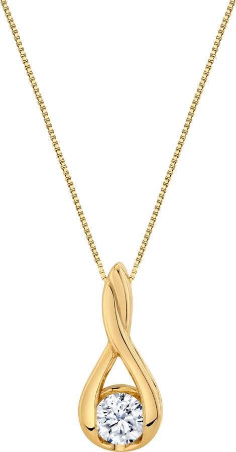 Sirena Lab Grown Diamond Pendant Necklace (1-1/2 ct. t.w.) in 14K White Gold (also in 14K Yellow Gold)