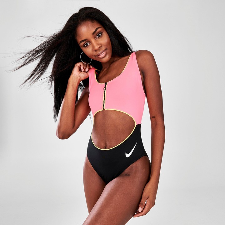 nike cut out one piece swimsuit