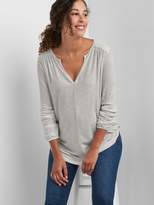 Thumbnail for your product : Gap Maternity long sleeve split neck top