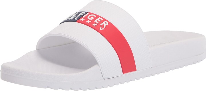 Tommy Hilfiger Men's White Sandals & Slides | ShopStyle