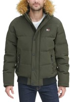 tommy hilfiger men's jacket fur hood