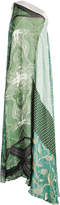 Etro Printed Silk Chiffon Asymmetric Dress