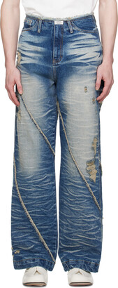 Ader Error Blue Stami Jeans - ShopStyle