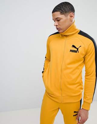 Puma T7 Vintage Track Jacket In Yellow 57498548