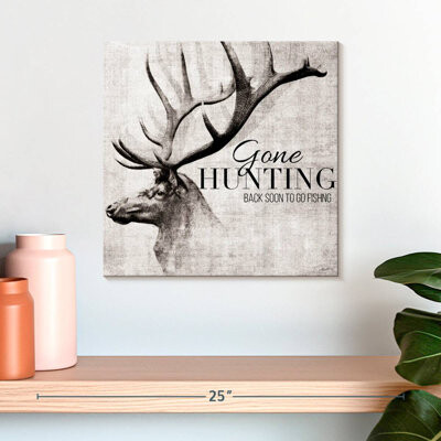 Ebern Designs Brampt Gone Hunting And Fishing