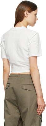 Dion Lee White Jersey Corset T-Shirt