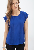 Thumbnail for your product : Forever 21 Woven Pintucked Blouse