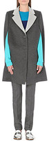 Thumbnail for your product : Richard Nicoll Contrast-lapel wool and angora-blend cape
