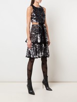 Thumbnail for your product : Proenza Schouler Sequinned Cut-Out Dress