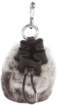 Alexander Wang Rabbit Fur Mini Roxy Keychain