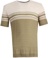 Thumbnail for your product : boohoo Short Sleeve Ribbed Stripe Knitted T-Shirt