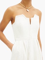 Thumbnail for your product : Mara Hoffman Aurelia Strapless Organic Cotton-blend Dress - Ivory