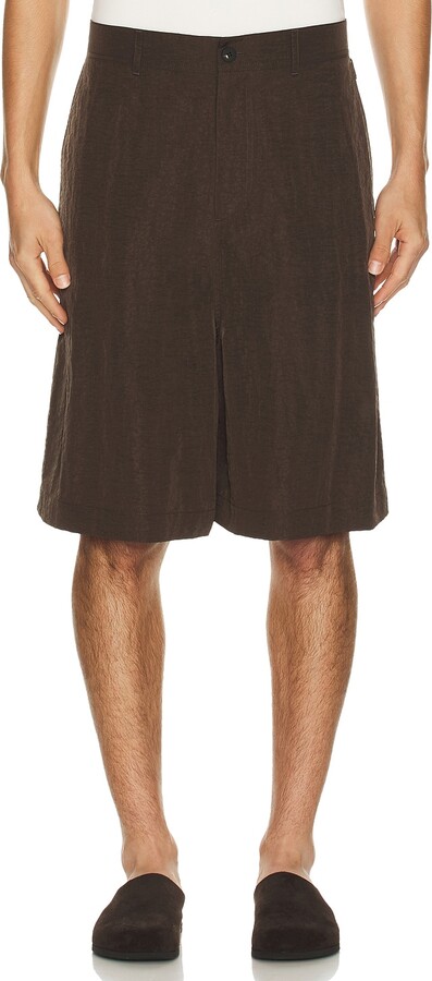 LE 17 SEPTEMBRE Le17Septembre Adjustable Bermuda Shorts in Brown