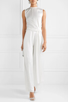 Thumbnail for your product : Vanessa Cocchiaro The Bessie Draped Satin Top - Ivory - FR36