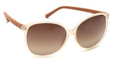 Thumbnail for your product : Linda Farrow Luxe Round Glam Snake Sunglasses