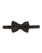 Thumbnail for your product : Tom Ford Dot-Print Satin Bow Tie, Black