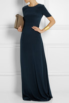 Thumbnail for your product : Saloni Donna silk crepe de chine maxi dress