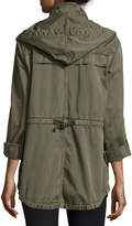 Thumbnail for your product : Joie Iban Patchwork Cotton Utility Jacket, Green