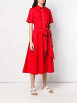Thumbnail for your product : P.A.R.O.S.H. short-sleeve flared midi dress