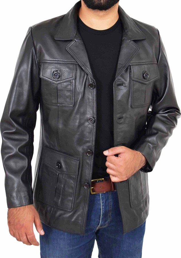 Safari Jacket 70s Mens Jacket A1 FASHION GOODS Mens Leather