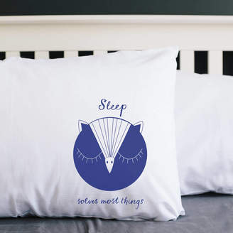 Karin Åkesson Design 'Sleep Solves Most Things' Pillowcase
