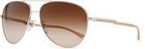 Thumbnail for your product : Stella McCartney Metal Aviator Sunglasses, Silver