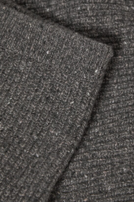 Altuzarra Tony Ribbed Wool And Cashmere-blend Midi Skirt - Charcoal
