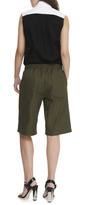 Thumbnail for your product : MSGM Drawstring Waist Cotton Shorts