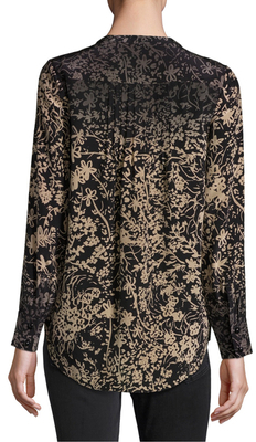 Tracy Reese D-Ring Silk Printed Tunic