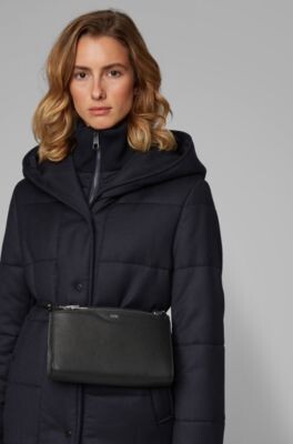 HUGO BOSS Mini handbag in grained Italian leather
