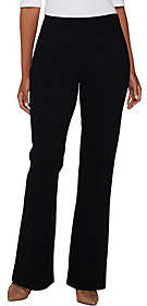 H by Halston Petite Ponte Flare Pants withSeam Detail